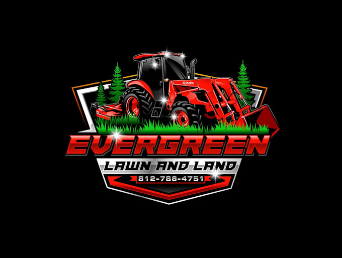 create high quality and beautiful tractor  logo design