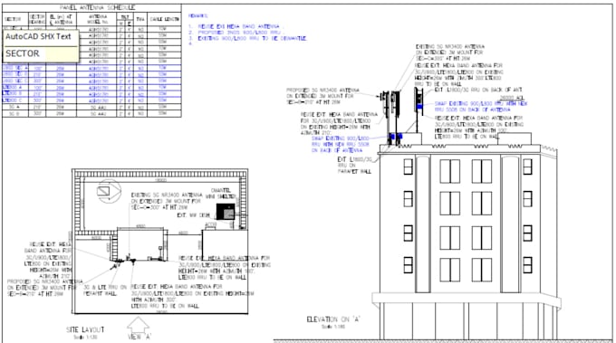 draft architectural layouts and working drawings in autocad
