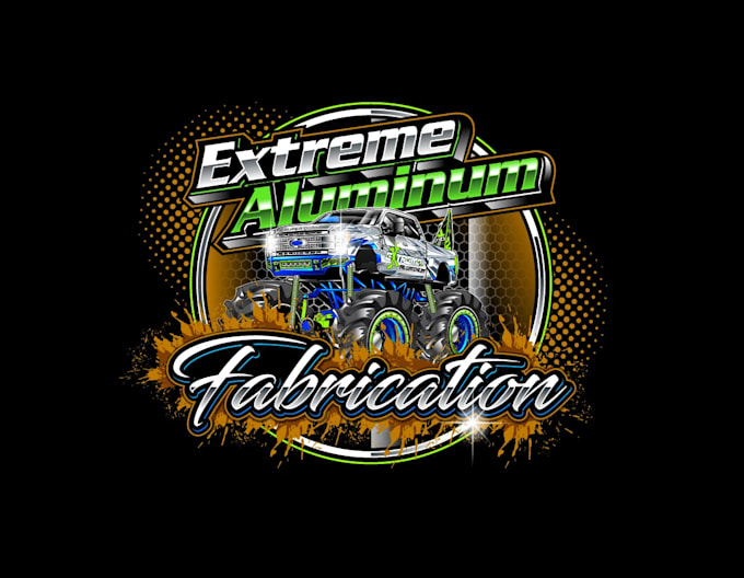 create awesome and gorgeous monster truck logo design