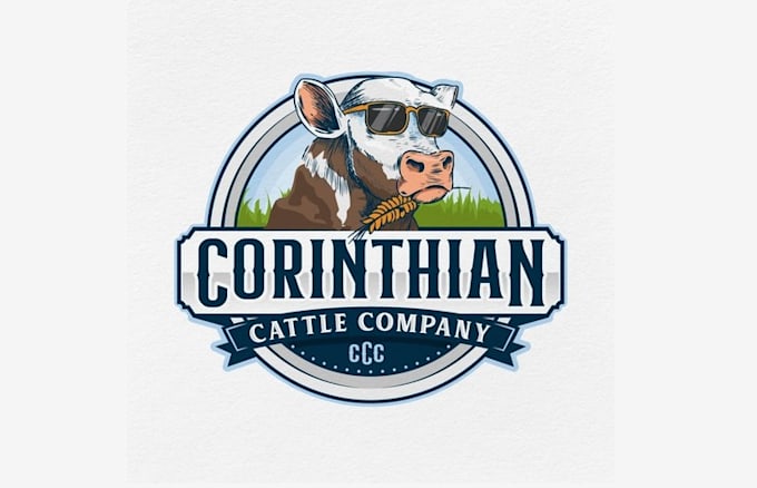 design corinthian cattle company logo