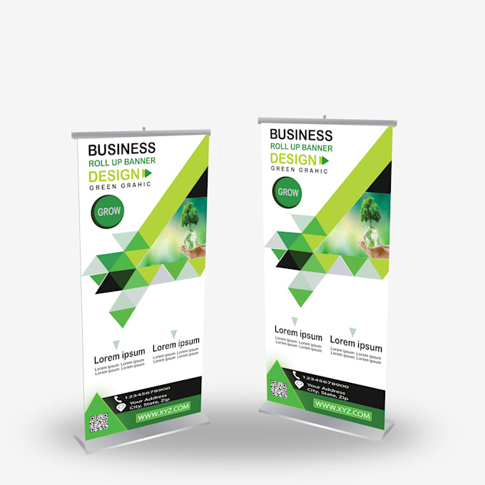 do professional roll up design, impact pull up design
