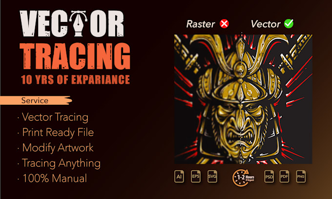 vector trace, convert image to vector