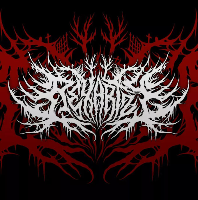 design a blackened deathcore logo for your band