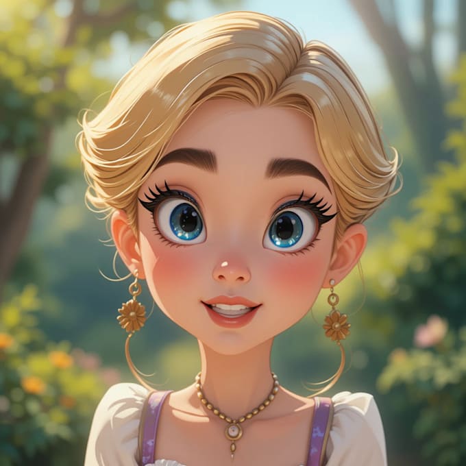 design a professional disney  portrait