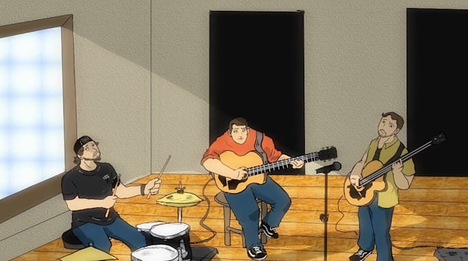 do 2d cartoon music video,