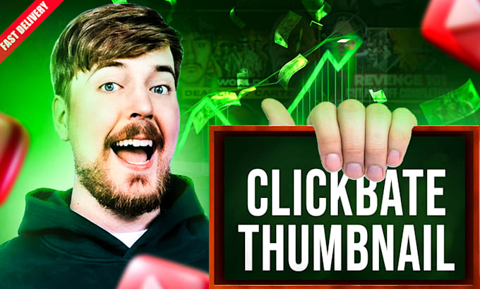 Design the best youtube thumbnail fast by Graphiwhizz | Fiverr