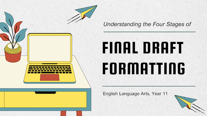 professionally format your script screenplay and final draft, industry standard