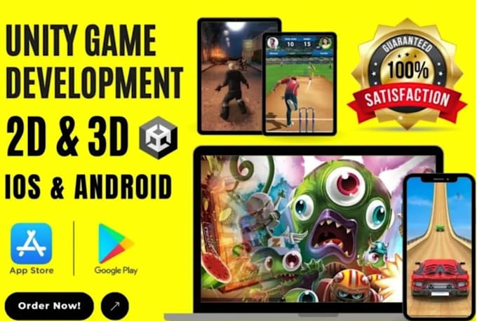 develop unity 2d and 3d games for mobile, mobile game development