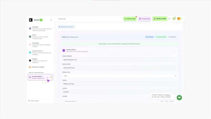 create a saas screencast demo and website video