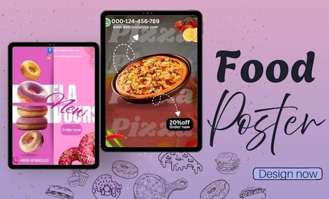 design impressive food posters