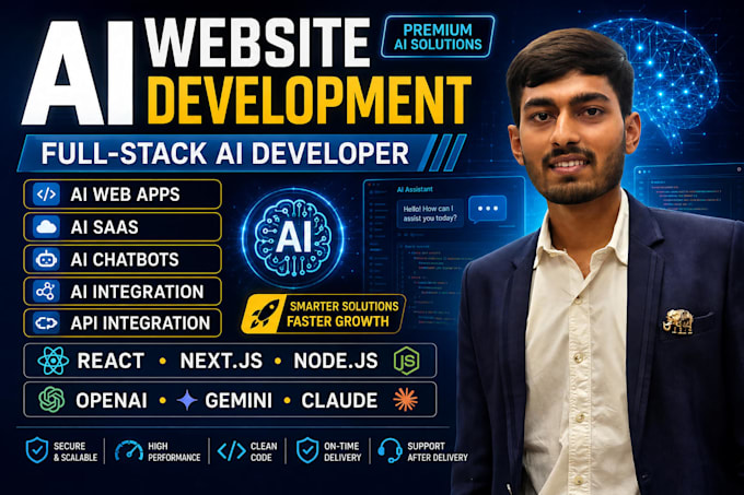 ai website development by full stack ai software developer with ai integration