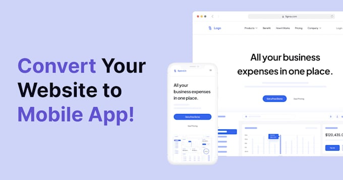 convert your website into a flutter mobile app android ios