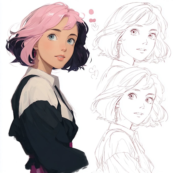 Draw fanart , anime character , illustration just for you by Lucangit ...