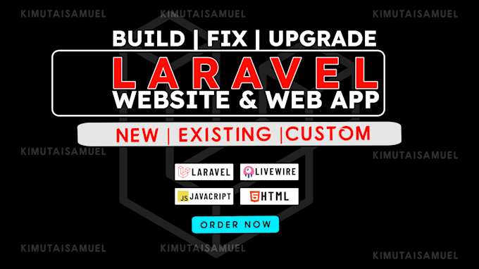 build, fix or improve your laravel website and resolve bugs