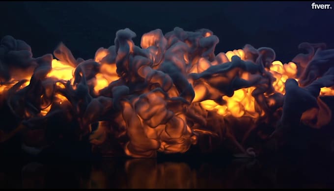 do cinematic smoke reveal intro and logo animation