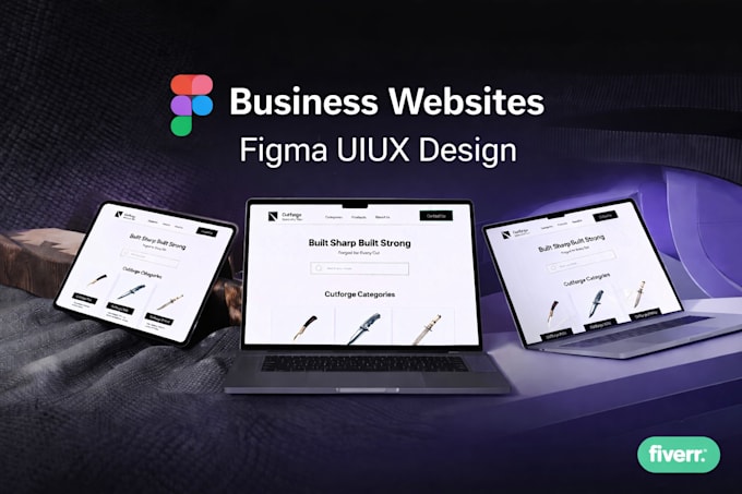 design modern figma UI UX for ecommerce business websites