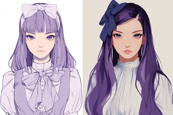 draw your 2d character, vtuber, or anime art