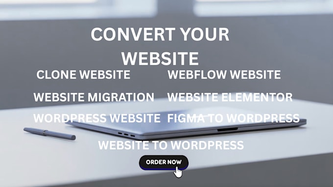 convert wix, webflow, figma, or squarespace to wordpress website