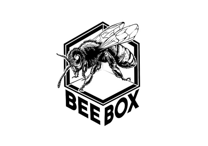 design creative beautiful bumble bee logo