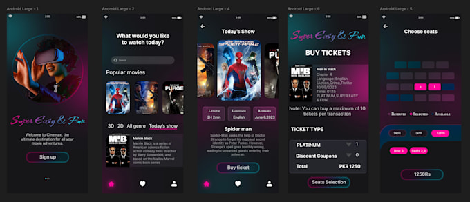Design modern mobile app ui ux in figma for android and ios by Mark ...