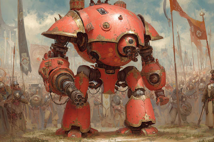 draw warhammer miniatures for your needs