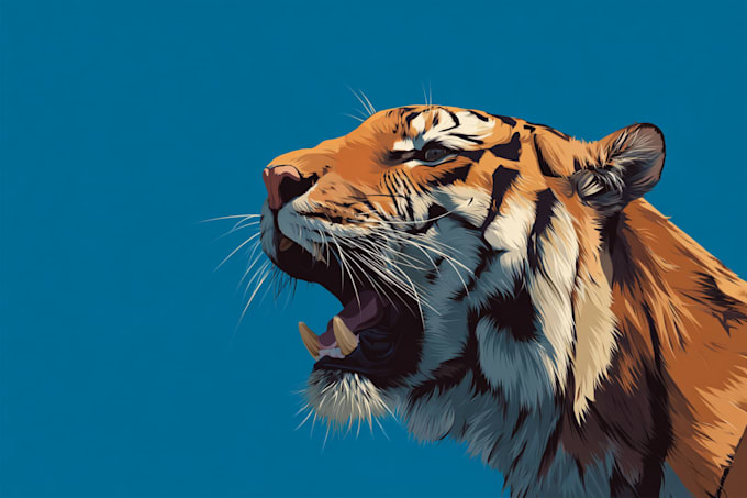 create realistic vector illustration of an animal