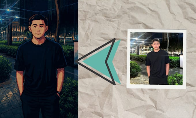 create a pixel portrait of you