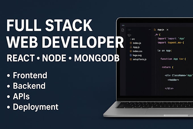 be your full stack web developer, software developer, front end backend