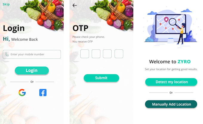do mobile app ui ux design in figma, UI design for website