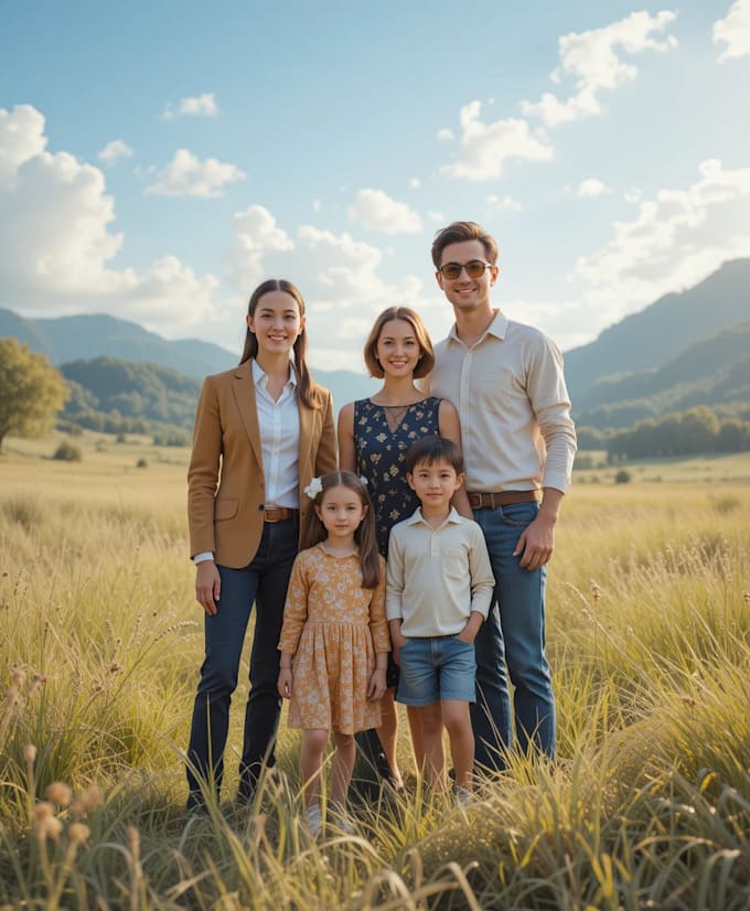 create a family portrait