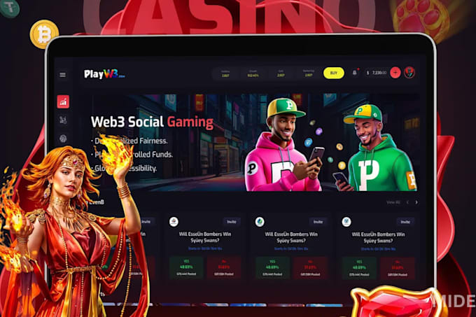 develop crypto gaming website p2e nft web3 game