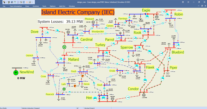 do load flow analysis using matlab, powerworld, etap, and psse