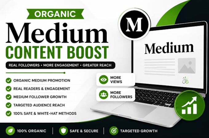 do organic medium article promotion, medium followers to boost engagement
