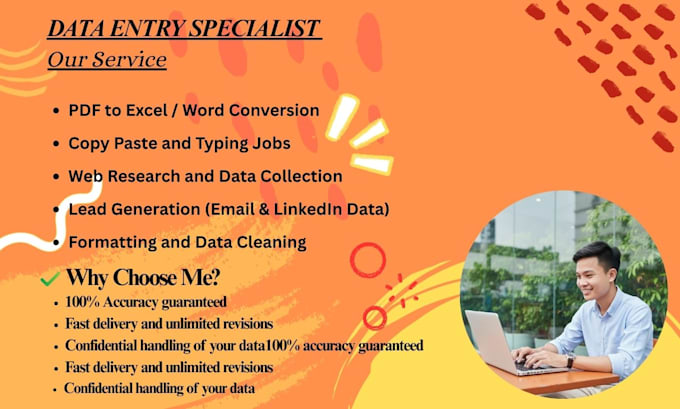 do fast and accurate data entry, copy paste, web research