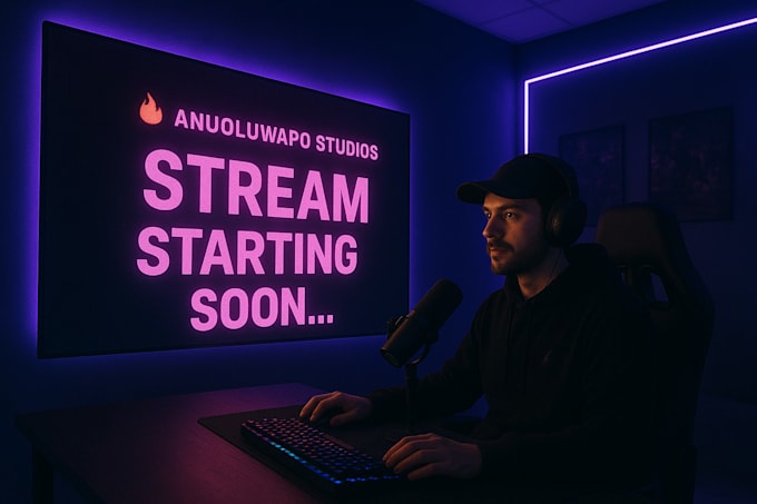 Custom starting soon intro video ending intro animation streamer ...