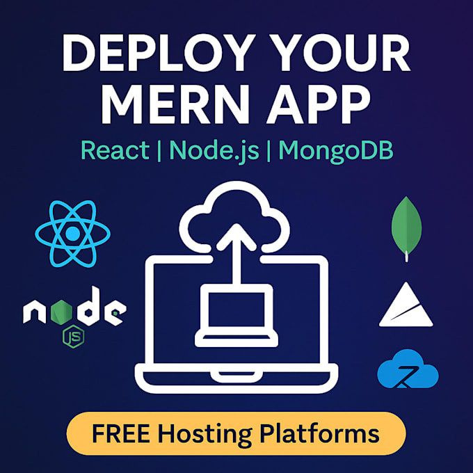 deploy and host your react, nodejs or mern app on vercel, render and netlify