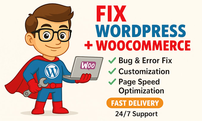 fix woocommerce issues, checkout errors and customize your wordpress site