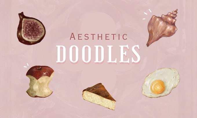 draw aesthetic chic doodles, stickers