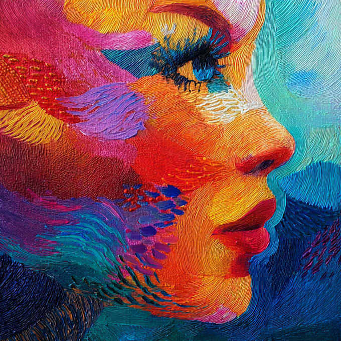 draw abstract painting art or color abstract art