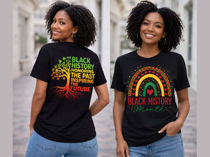 create a black history month t shirt design