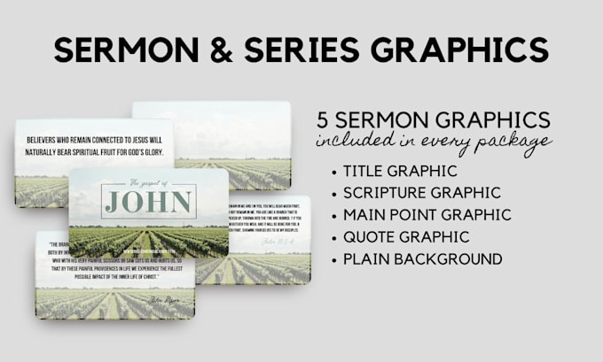 create your sermon or series graphic and bumper video