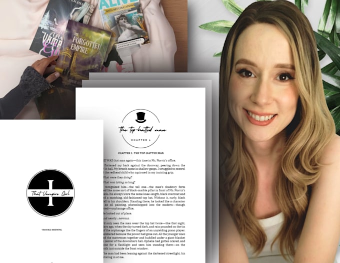 edit, format and create interior and cover art for your book