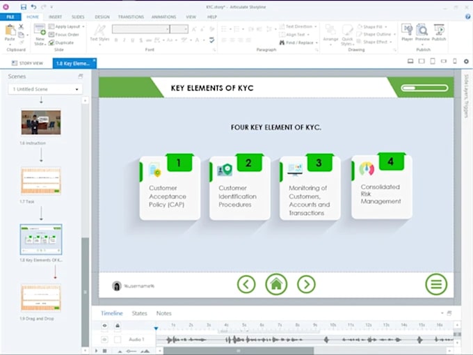 create interactive elearning courses using articulate rise or storyline, ispring
