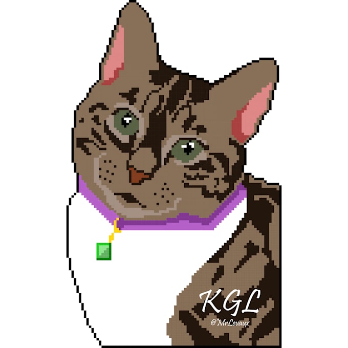 draw pixel and vector portraits and illustrations