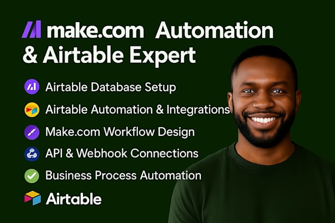 make com automation make com made com airtable automation airtable expert