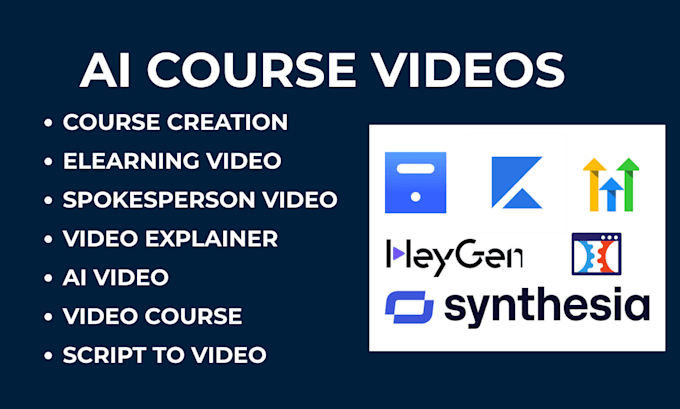 design ai elearning video online course creation with synthesia heygen