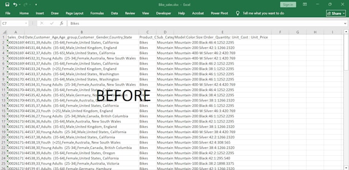 clean, deduplicate, format, split, merge and transform your messy excel data