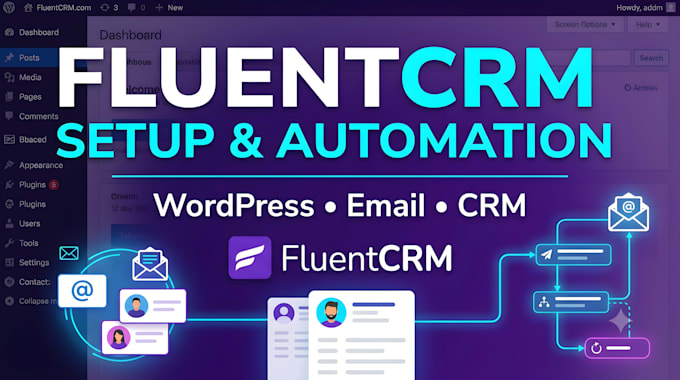 setup and automate fluentcrm for your wordpress website