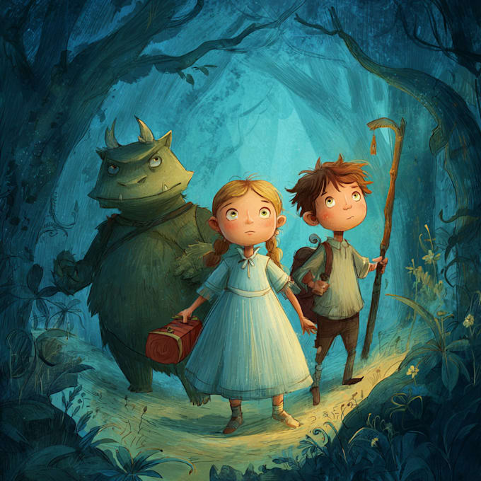 design children story book illustration