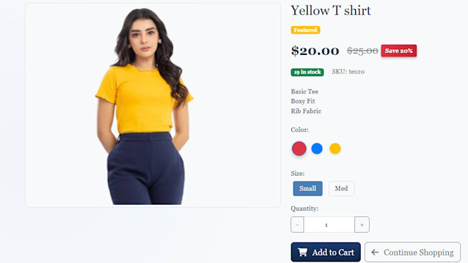 create ecommerce website and store